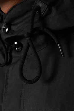 Fred perry black fishtail parka hot sale
