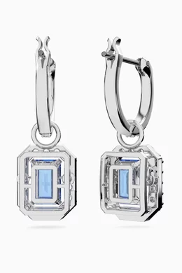 Buy Swarovski Blue Millenia Crystal Drop Earrings in Rhodium