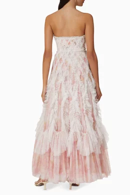 Buy Needle Thread Pink Rose Bluebell Ella Strapless Maxi Dress