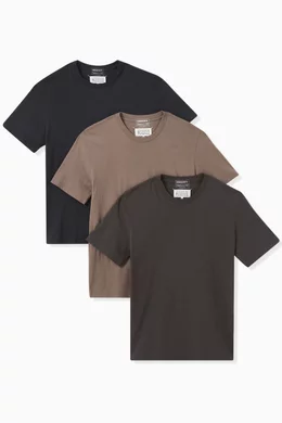 Buy Maison Margiela Black T-shirts in Cotton-jersey, Set of for