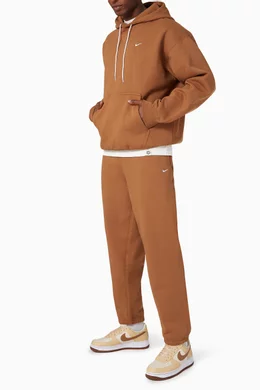 Buy Nike Brown NikeLab Jogger Pants in Fleece for Men Online