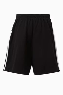 Buy Balenciaga Black x Adidas Large Shorts in Cotton Fleece