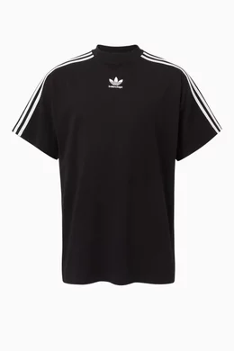 Buy Balenciaga Black x Adidas Oversized T-shirt in Cotton Jersey