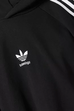 Buy Balenciaga Black x Adidas Large Fit Hoodie in Cotton