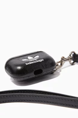 Buy Balenciaga Black x Adidas AirPods Pro Holder with Strap in
