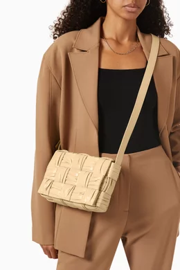Buy Bottega Veneta Neutral Cassette Cross-body Bag in