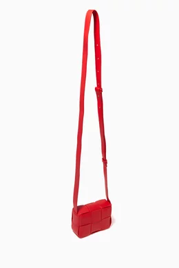 Buy Bottega Veneta Red Candy Cassette Crossbody Bag in