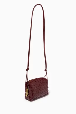 【関税&送料込】Bottega Veneta Burgundy Leather Small Loop C Buy Bottega Veneta Burgundy Shiny Intrecciato Leather Mini
