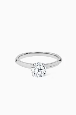 Buy Damas White Gaia Solitaire Diamond Ring in 18kt White Gold for