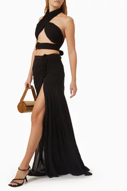 Cotton maxi skirt queen clearance