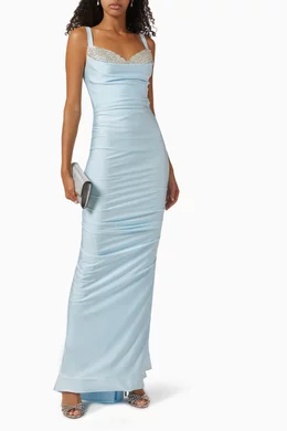 princess polly baby blue dress Becky by Marchesa - main image 0