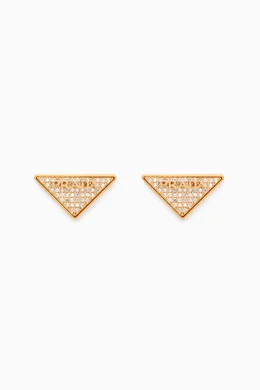 Prada stud earrings new arrivals