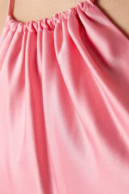 alice olivia rayni satin halter midi dress Buy + Pink High-low in for Women Online Faux Wrap Dress