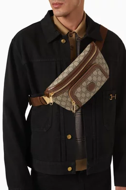 Gucci Belt Bag Outfit Men Gucci Small Jumbo GG Belt Bag Black