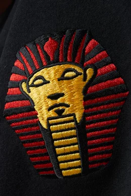 【R】WACKO MARIA PHARAOH SWEAT XL Buy WACKO MARIA Black Pharaoh Sweatshirt in Cotton-blend for
