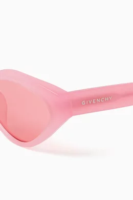 Buy Givenchy Pink Cat-eye Sunglasses in Bio-acetate for  display picture 3