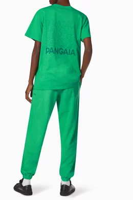 Buy PANGAIA Green Logo Printed T-shirt in Organic Cotton for