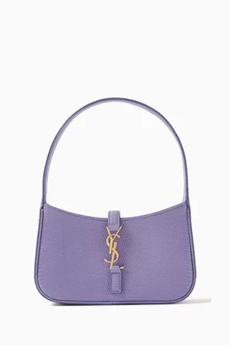 Buy SAINT LAURENT Purple Mini Le 5 A 7 Hobo Bag in Lizard Leather for Women Online Ounass Kuwait
