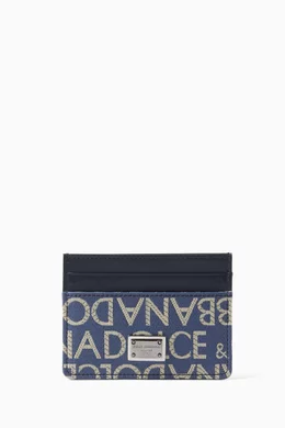 【送料&関税込】Dolce & Gabbana Logo Plaque Card Holder DOLCE AND GABBANA | Men's Logo Leather Plaque Card Holder