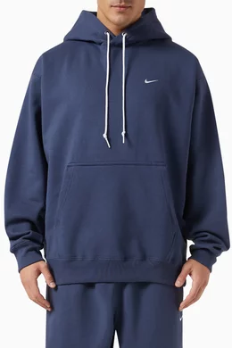 Nike swoosh hoodie blue hot sale