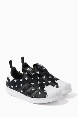 Buy adidas Black x Disney Mickey Mouse Superstar 360 Sneakers in