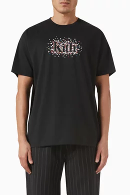 Buy Kith Black Meadow Serif T-shirt in Cotton for Men Online