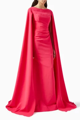 Jovani cape dress cheap