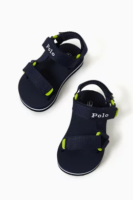 Buy Polo Ralph Lauren Blue New Haven Sandals in Soft PU for Boys Online Ounass Kuwait