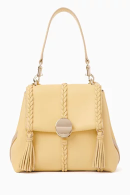Buy Chloé Yellow Small Penelope Soft Shoulder Bag in Grained