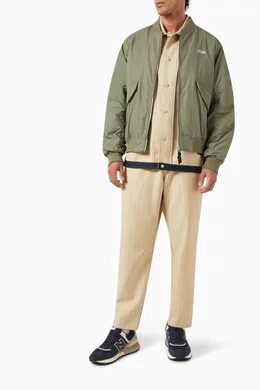 Buy Kith Green Dumont Flight Bomber Jacket for Men Online | Ounass