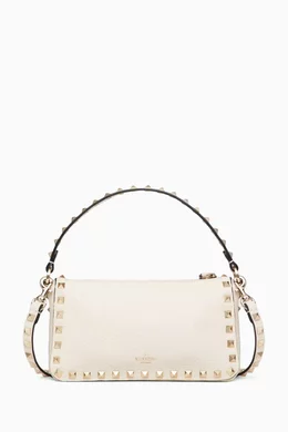 White valentino rockstud bag 2025