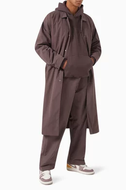 Buy Fear of God Essentials Purple Long Coat in Cotton Blend for Men Online Ounass Kuwait
