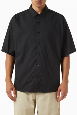 Buy Neighborhood Black Dolman Sleeve Shirt in Cotton for Men 