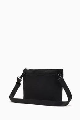 Buy Fred Perry Black Contrast Tape Sacoche Bag in Durable