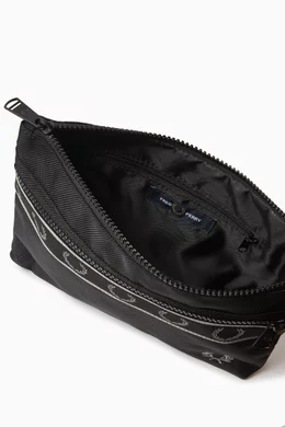 Buy Fred Perry Black Contrast Tape Sacoche Bag in Durable