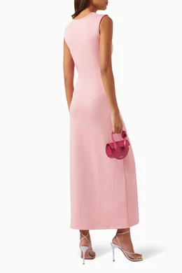 Buy Wynn Hamlyn Pink Orchid Gathered Maxi Dress for Women