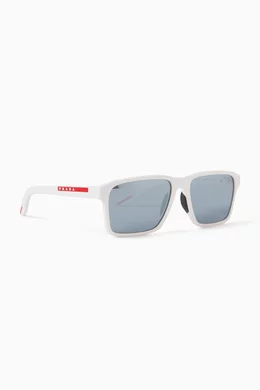 Mens prada sunglasses white frame shop