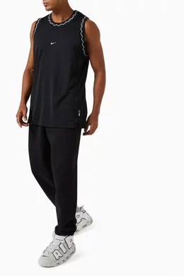 Buy Nike Black Dri-FIT Tank Top in Mesh Jersey for Men Online