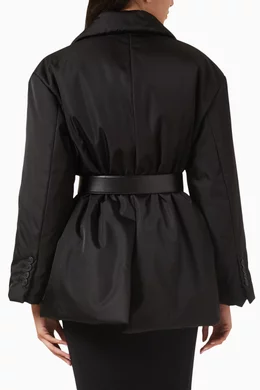 Buy Prada Black Padded Jacket in Re-nylon for Women Online