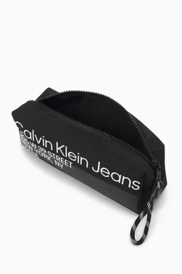 Buy Calvin Klein Black Back to School Logo Pencil Case in Recycled