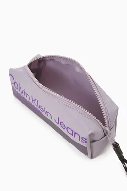 Buy Calvin Klein Purple Back to School Logo Pencil Case in