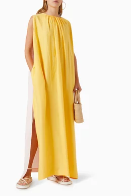 knee length dresses for ladies Glossy Sleeveless Evening Gown Maxi Halter Dress Gold / S main image 0