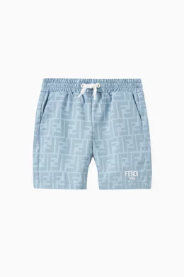 ショーツ FENDI POWDER BLUE POLYESTER SHORTS Bermuda Fendi Blue size 40 FR in Polyester - 30522572
