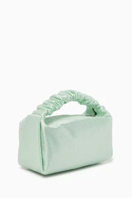 Buy Alexander Wang Green Mini Scrunchie Bag in Satin for Women