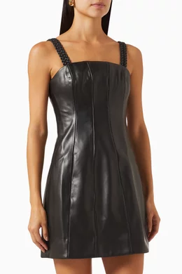 Buy Aje Black Osa Braided Mini Dress for Women Online | Ounass Kuwait