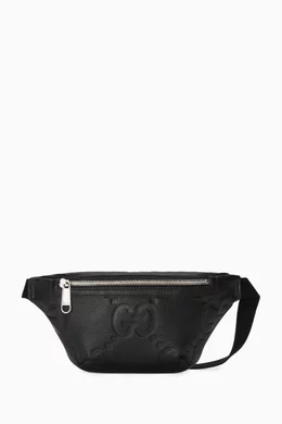 Buy Gucci Black Small Belt Bag in Jumbo GG leather for UNISEX