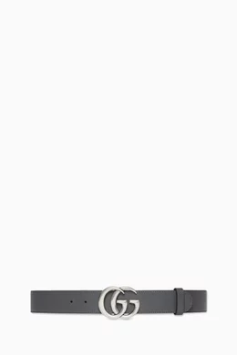 Buy Gucci Grey GG Supreme Marmont Reversible Belt in Canvas Leather for Men Online Ounass Kuwait