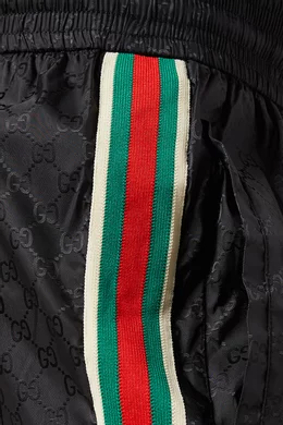 Buy Gucci Black GG Jacquard Swim Shorts in Nylon for Men Online