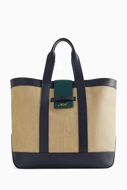 Buy Kith Neutral Tote Bag in Raffia for Men Online Ounass Kuwait