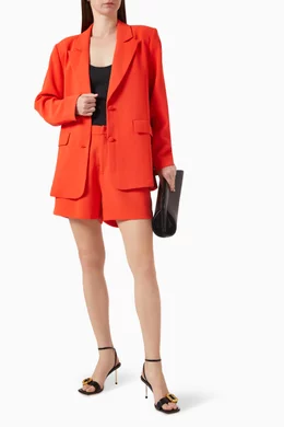Buy Good American Red Luxe Suiting Boyfriend Blazer for Women